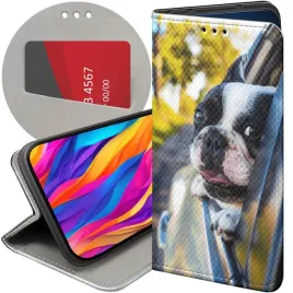 etui-z-klapka-do-honor-magic7-pro-wzory-mops-buldog-francuski-angielski