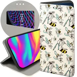 etui-z-klapka-do-honor-magic7-pro-wzory-owady-motyle-pszczolki-futeral-case