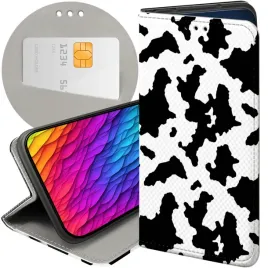 etui-z-klapka-do-oppo-reno13-5g-wzory-krowa-laty-plamki-futeral-pokrowiec