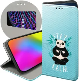 etui-z-klapka-do-oppo-a40-wzory-panda-bambus-pandy-futeral-pokrowiec-case