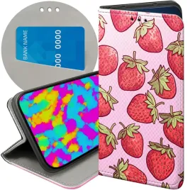 etui-z-klapka-do-samsung-galaxy-a06-wzory-truskawki-poziomki-owoce-futeral