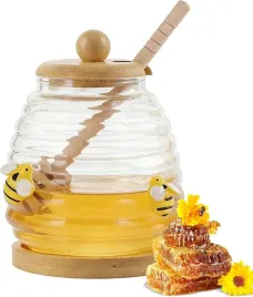 sloik-na-miod-500-ml-z-drewniana-pokrywka-lyzeczka-i-podstawka