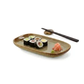 polmisek-ceramiczny-prostokatny-ombres-19-cm-do-sushi-brazowo-zielony