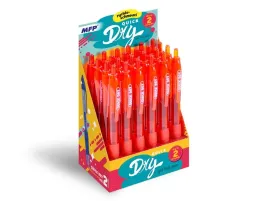 display-dlugopis-zelowy-quick-dry-czerwony-24-szt-6001157