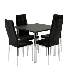 zestaw-stol-lugano-80x80-blat-czarny-nogi-chrom-4-monako-czarne-welur