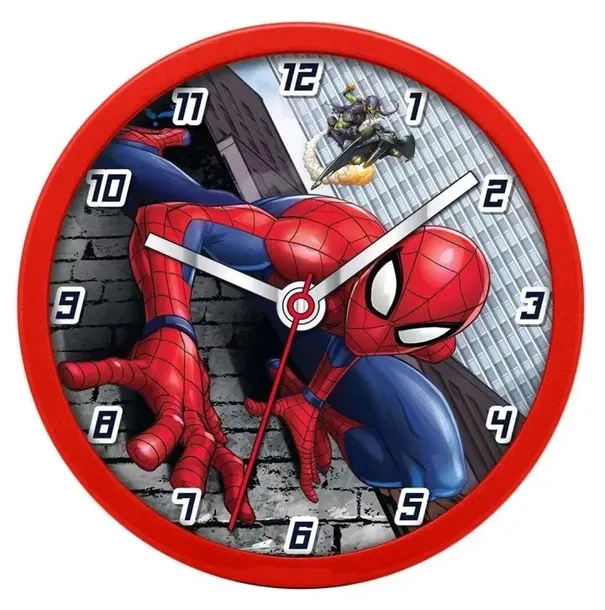 zegar-scienny-spiderman-25cm-spd3601-kolor-wielokolorowy