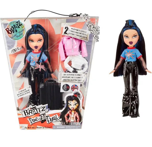 BRATZ Pretty N Punk JADE BUNTOWNICZY LOOK 2 OUTFITY WALIZKA DODATKI 587989