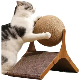 drapak-dla-kota-elegancki-drewniany-z-sizalem-ruchoma-kula-stabilny-trwaly