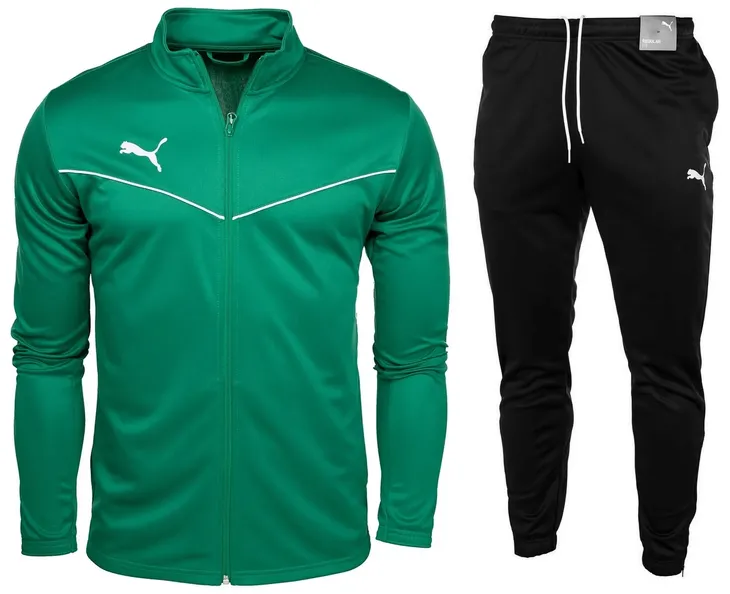 Dres Męski Komplet PUMA Sportowy Treningowy Bluza Spodnie teamRISE r. S
