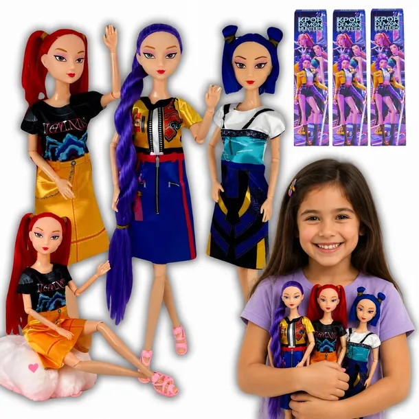 Lalka Niespodzianka KPOP Demon Hunters 30cm BlindBox Kolekcjonerska ForKids