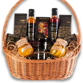 duzy-kosz-prezentowy-premium-herbata-kawa-slodycze-miod-syrop-podziekowanie