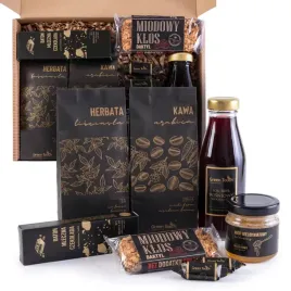 zestaw-prezentowy-box-slodycze-miod-herbata-i-kawa-sok-baton-slony-karmel