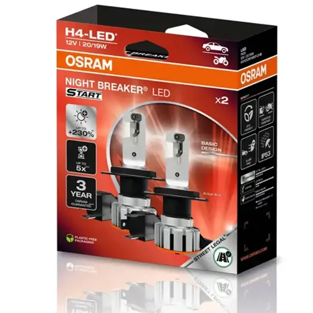 Osram H4 Żarówki Samochodowe Ledowe Night Breaker LED Start H4 12V
