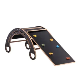 bujak-bujaczek-zjezdzalnia-wspinaczkowa-montessori-mdf-czarny-100-cm
