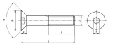 m4x25-sruby-imbusowe-din-7991-pg-a2-250szt-stan-nowy