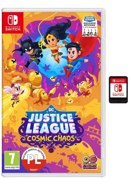 DC JUSTICE LEAGUE COSMIC CHAOS NINTENDO SWITCH KARTRIDŻ POLSKI DUBBING
