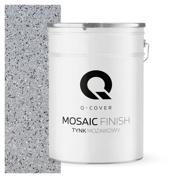 TYNK DEKORACYJNY MOZAIKOWY MOZAIKA TRWAŁY 25KG ODPORNY SZARY M32 MARMOLIT