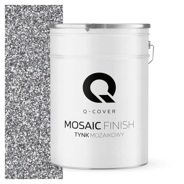 TYNK DEKORACYJNY MOZAIKOWY MOZAIKA TRWAŁY 25KG ODPORNY SZARY M23 MARMOLIT
