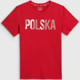 koszulka-meska-4f-polska-t-shirt-sportowy-bawelniany-kibica-czerwony-s