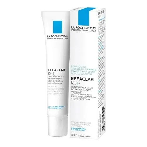 LA ROCHE POSAY Effaclar K(+) krem matujący przeciw zaskórnikom 40ml