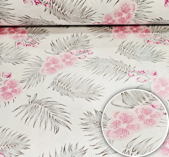 TKANINA BAWEŁNIANA MATERIAŁ BAWEŁNA 100% ORCHIDEA 0,5mb