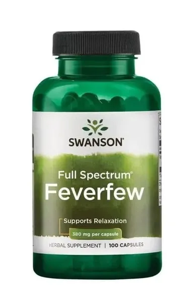 SWANSON Feverfew (Złocień maruna) 380mg 100 kaps