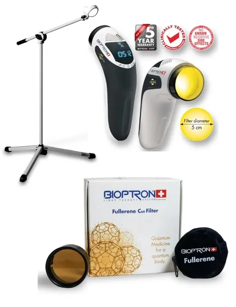 BIOPTRON ZEPTER LAMPA MEDALL ZE STATYWEM I FILTREM
