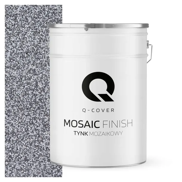 TYNK MOZAIKOWY MOZAIKA 25KG CZARNO SREBRNY CZARNY ZE SREBRNYM M13 PREMIUM