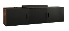 szafka-rtv-dio-3-dab-craft-zloty-czarny-z-polka-pod-telewizor-zamknieta