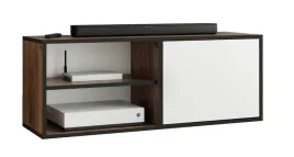 szafka-rtv-coso-2-dab-craft-zloty-bialy-z-polka-pod-telewizor-otwarta