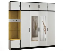 garderoba-dior-15-bialy-tkanina-zolta-siedzisko-z-nadstawka