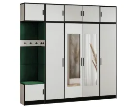 garderoba-dior-15-bialy-tkanina-zielona-siedzisko-z-nadstawka