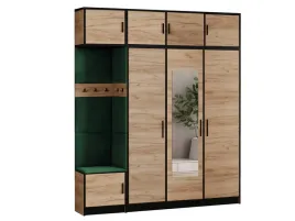 garderoba-dior-14-dab-craft-zloty-tkanina-zielona-siedzisko-z-nadstawka