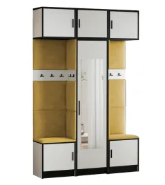 garderoba-z-nadstawka-dior-16-bialy-tkanina-zolta-siedzisko