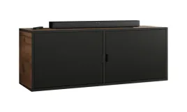 szafka-rtv-luna-2-czarny-uchw-z-frontami-dab-craft-zloty-czarny