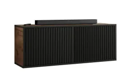 szafka-rtv-rico-2-dab-craft-zloty-czarny-ryflowany-z-polka-zamknieta