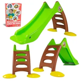 zjezdzalnia-ogrodowa-z-drabinka-dla-dzieci-slizg-110-cm-do-50kg-ziel-brazow