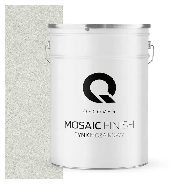 TYNK DEKORACYJNY MOZAIKOWY MOZAIKA TRWAŁY 25KG ODPORNY BIAŁY M01 MARMOLIT