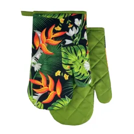 rekawice-kuchenne-2-szt-leaves-f9174-z-magnesem-roslinny-wzor