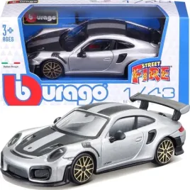 porsche-911-gt2-rs-srebrny-samochod-metalowy-auto-model-pojazd-bburago-1-43