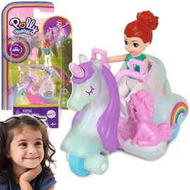 polly-pocket-lalka-z-pojazdem-jednorozec-figurka-kolekcjonerska-mattel