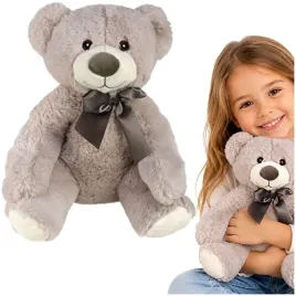 pluszak-maskotka-mis-niedzwiadek-z-kokardka-przytulanka-27cm-popielaty