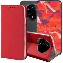 etui-z-klapka-do-realme-14-pro-czerwone-zamykane-magnetyczne-kabura-case