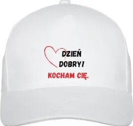 czapka-z-daszkiem-z-regulacja-nadruk-dzien-dobry-kocham-cie-one-size
