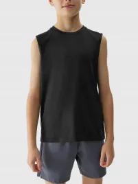 4f-koszulka-chlopieca-sportowa-tank-top-m692-gleboka-czern-122-128