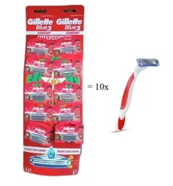 gillette-jednorazowka-blue3-comfort-10-sztuk-red