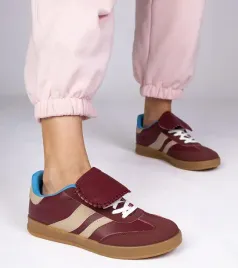 bordowe-sneakersy-trampki-damskie-sportowe-lukka