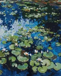 malowanie-po-numerach-lilie-wodne-40x50