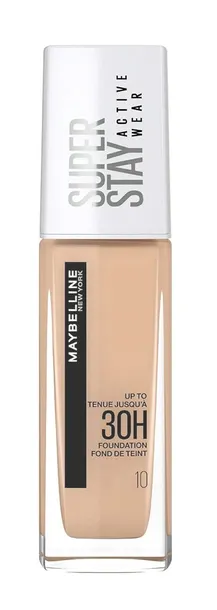 Maybelline Podkład Matująco Kryjąco Trwały Makijaż 30h Super Stay 10 Ivory