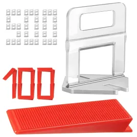 system-do-poziomowania-plytek-zestw-kliny-klipsy-500-klipsow-100-klinow